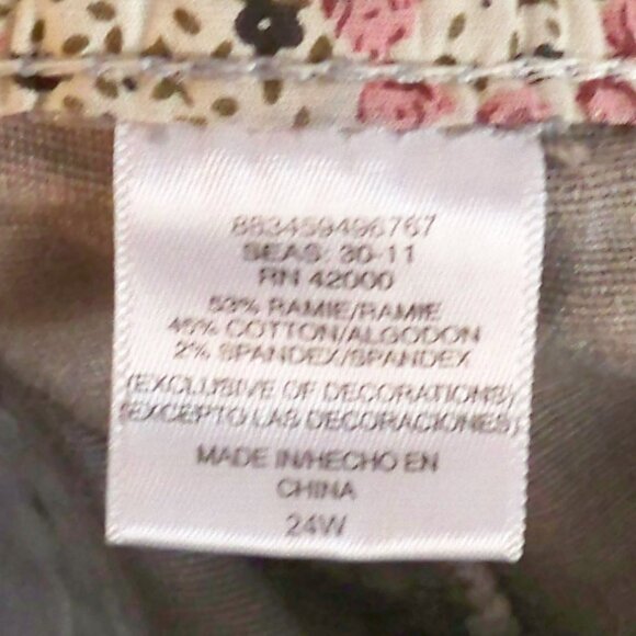 Bongo, Gray Capris 24W - Picture 5 of 5